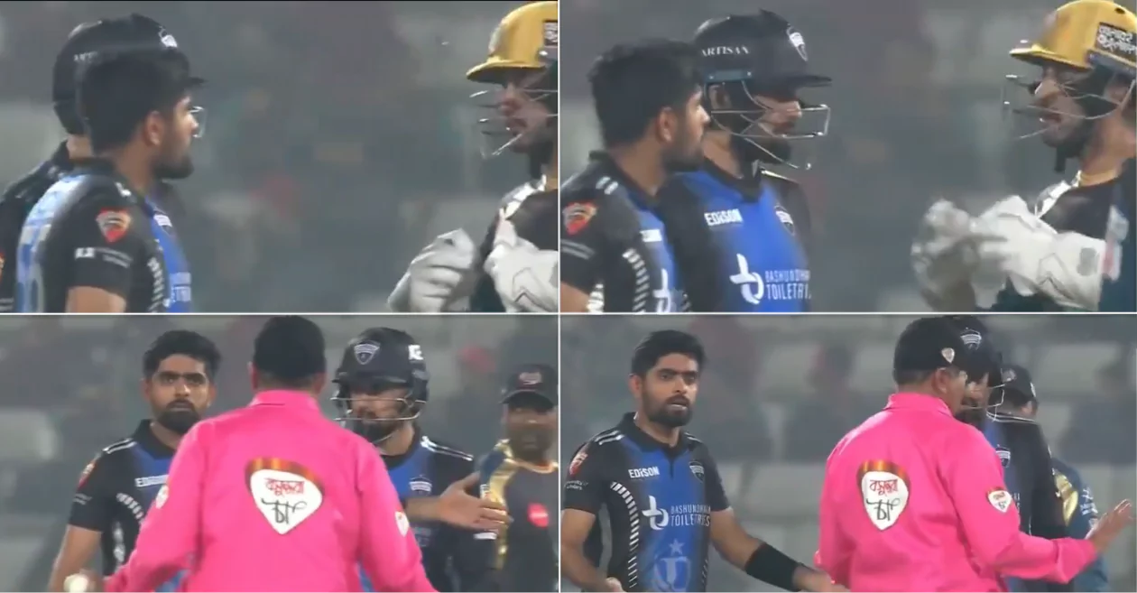 WATCH: Babar Azam loses cool at Irfan Sukkur loses cool at Irfan Sukkur in BPL 2024