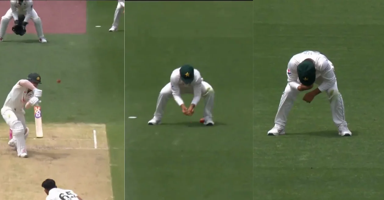 WATCH: Saim Ayub drops a sitter of David Warner at first slip in SCG Test – AUS vs PAK 2023-24