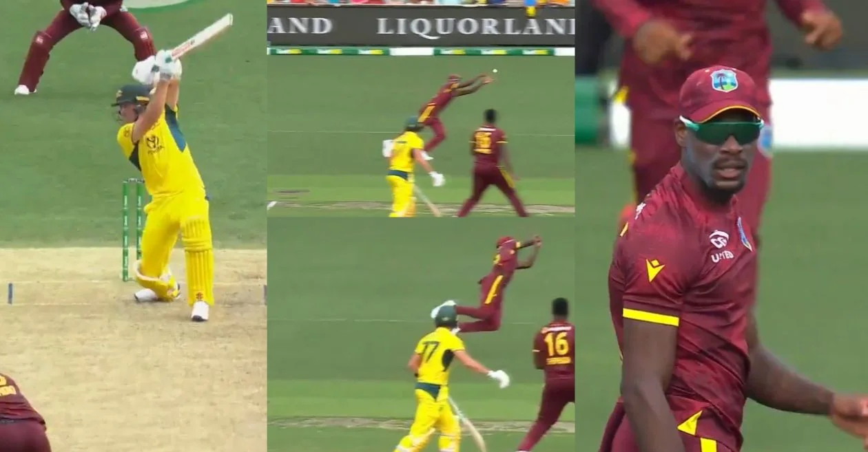 AUS vs WI [WATCH]: Justin Greaves plucks a screamer to dismiss Will Sutherland in 2nd ODI