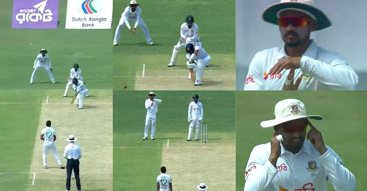 BAN vs SL [WATCH]: Najmul Hossain Shanto takes one of the worst DRS calls in a moment of brain fade