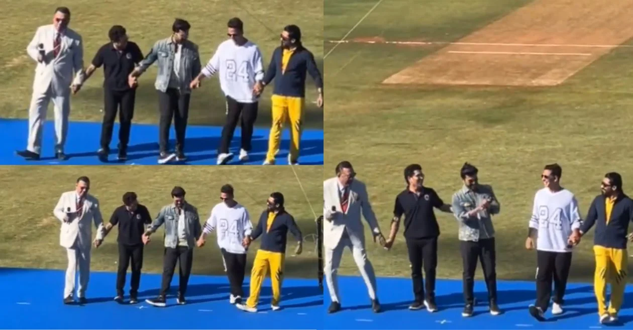 WATCH: Sachin Tendulkar grooves to ‘Naatu Naatu’ with Ram Charan and Akshay Kumar in ISPL T10 2024