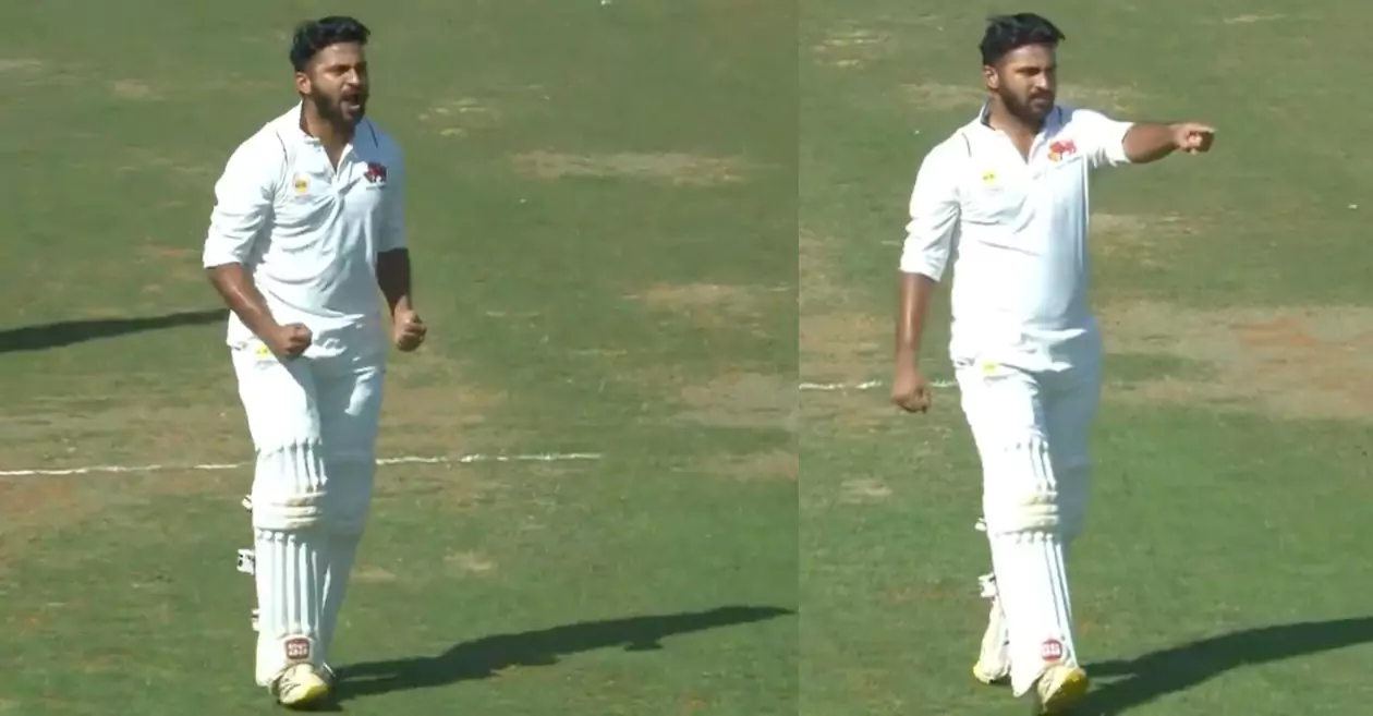 WATCH: Shardul Thakur’s ecstatic celebration after smashing his maiden FC century | Mumbai vs Tamil Nadu, Ranji Trophy 2023-24