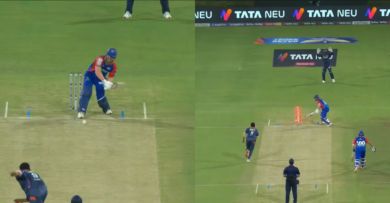 IPL 2024 [WATCH]: David Warner departs in an unconventional manner during LSG vs DC clash