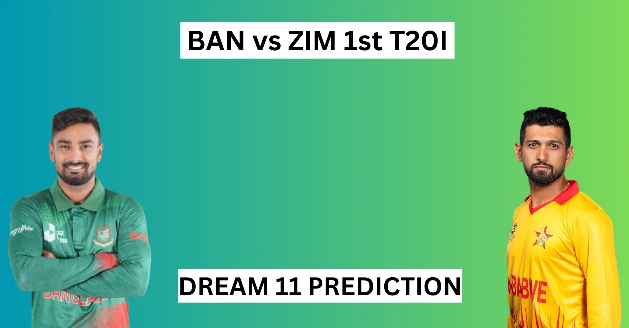 BAN vs ZIM 2024, 1st T20I: Match Prediction, Dream11 Team, Fantasy Tips & Pitch Report | Bangladesh vs Zimbabwe