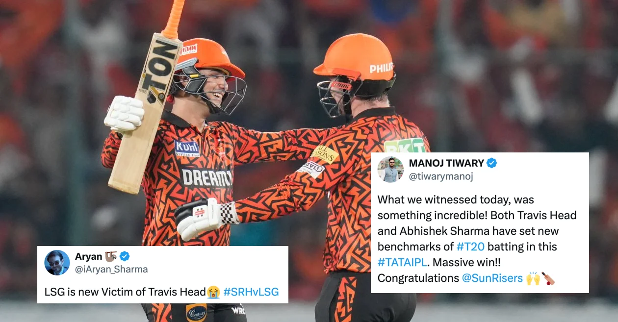 Twitter erupts as Travis Head and Abhishek Sharma punish LSG to register record win for SRH | IPL 2024