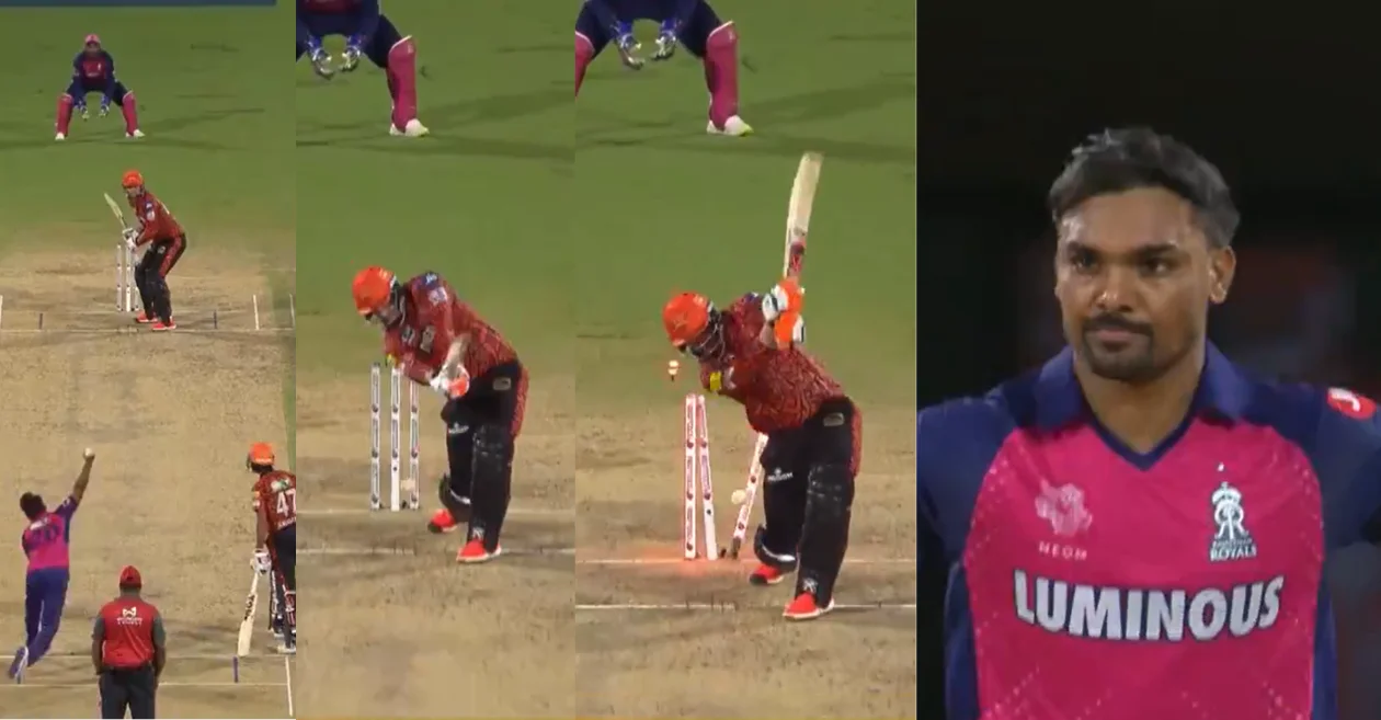 IPL 2024 [WATCH]: Sandeep Sharma cleans up Heinrich Klaasen with a pin point yorker in SRH vs RR Qualifier 2