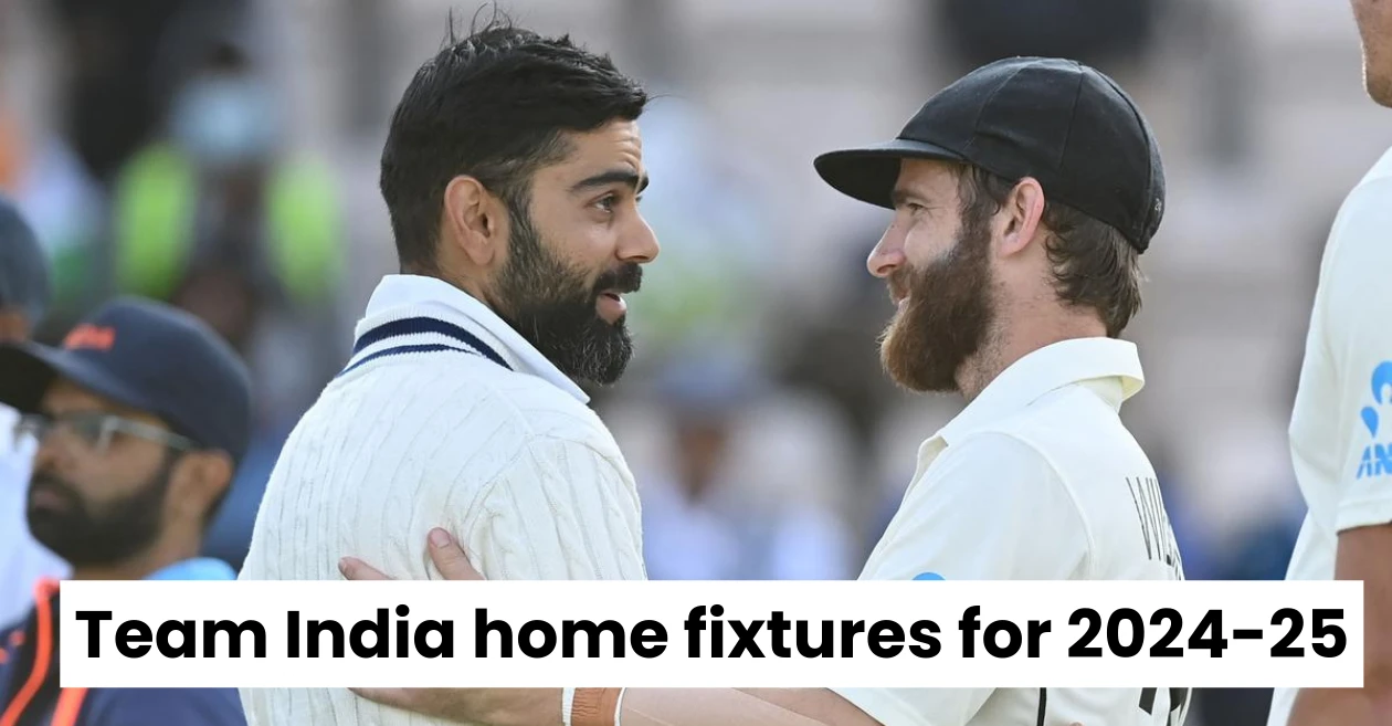 BCCI announces Team India home fixtures for the 2024-25 season