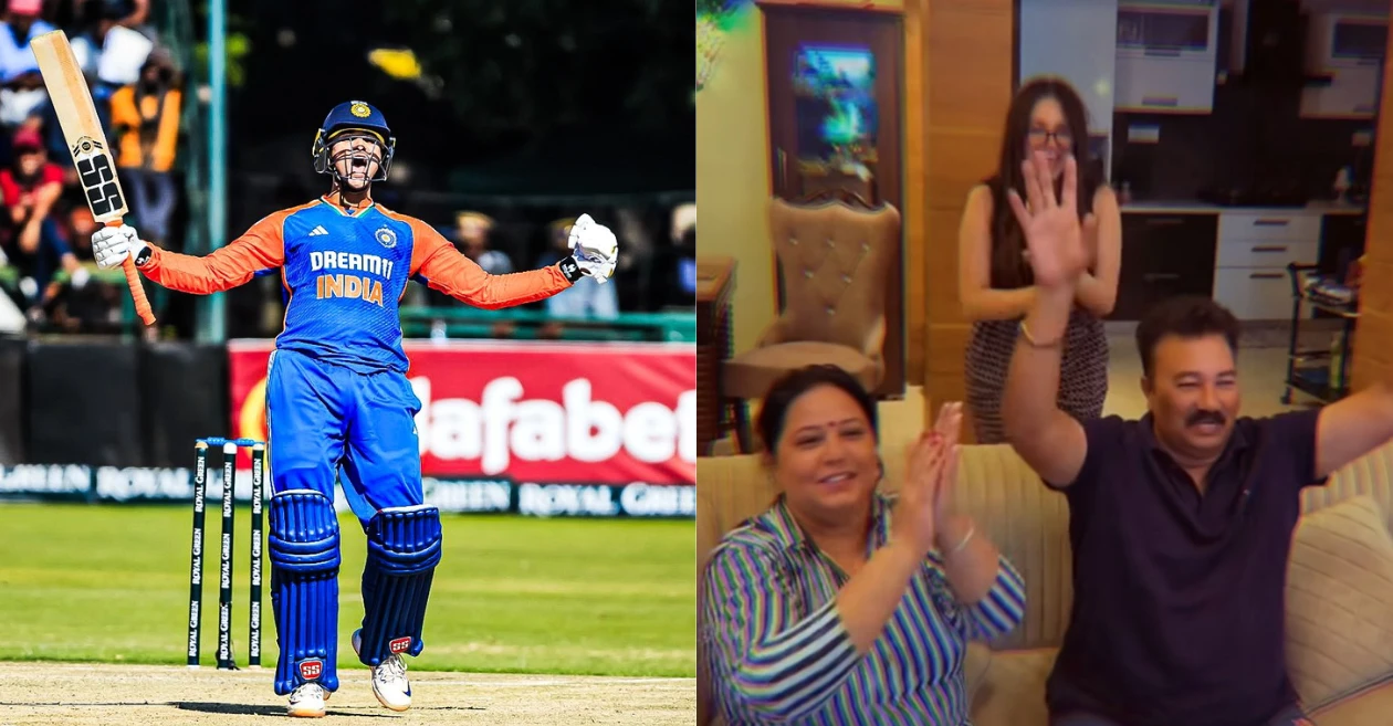 Abhishek Sharma’s sister posts heartwarming video of parents erupting in joy over his maiden T20I ton