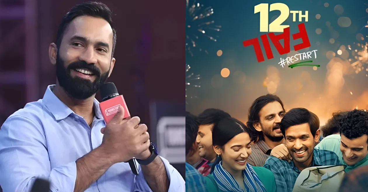 Dinesh Karthik delivers a witty response after a fan mistakens him for the ’12th Fail’ actor