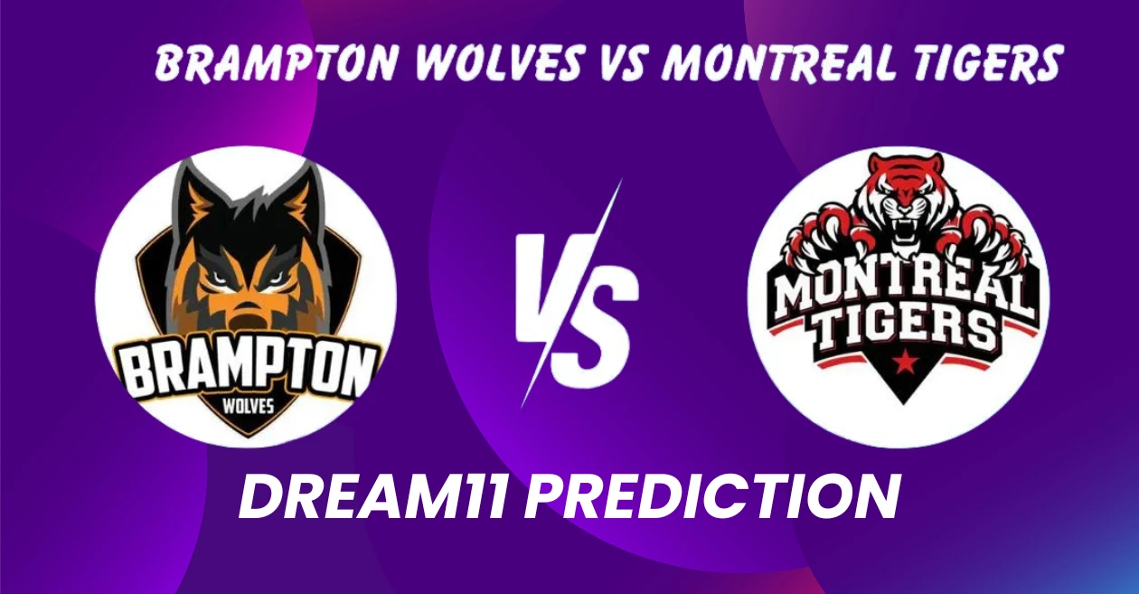 MON vs BRW: Match Prediction, Dream11 Team, Fantasy Tips and Pitch Report | Global T20 Canada 2024, Montreal Tigers vs Brampton Wolves