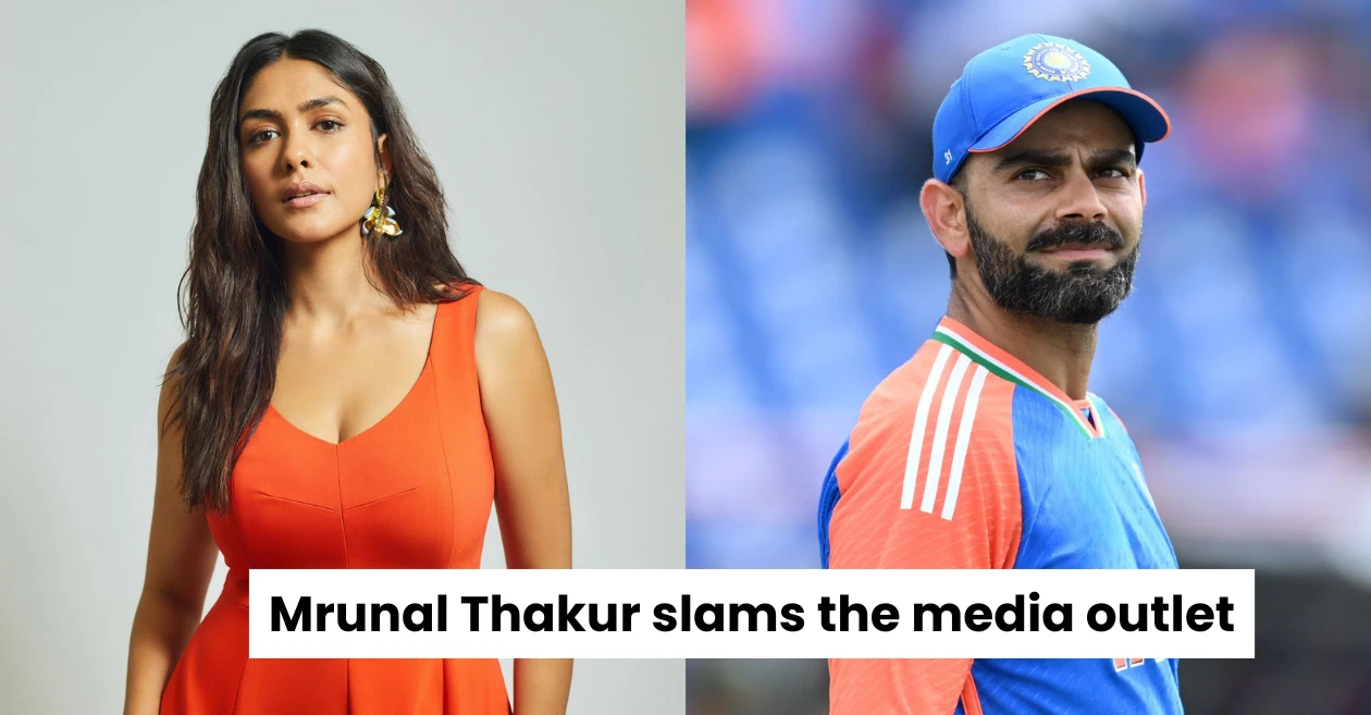 Mrunal Thakur responds strongly to her statement about being madly in love with Virat Kohli