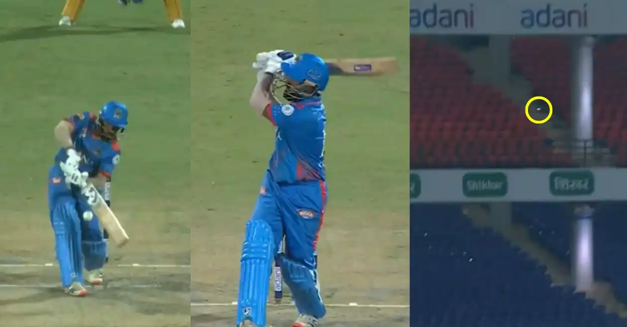 CSK vs NDS [WATCH]: Vaibhav Kandpal hits a massive six in Delhi Premier League T20 2024