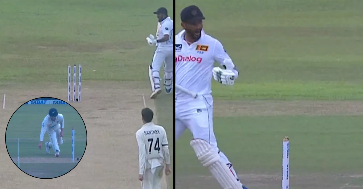 WATCH: Dimuth Karunaratne loses cool at Dinesh Chandimal after his unfortunate run out | SL vs NZ, 2nd Test