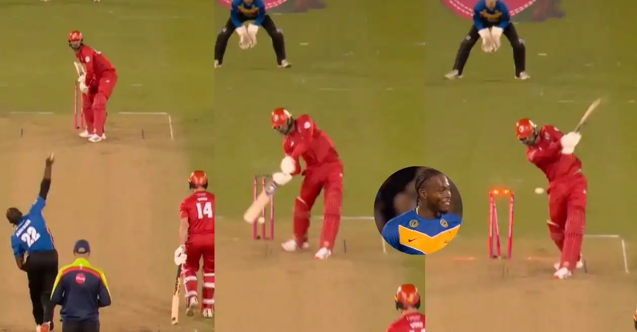 WATCH: Jofra Archer cleans up Saqib Mahmood with a beauty during Sussex vs Lancashire game in T20 Blast 2024