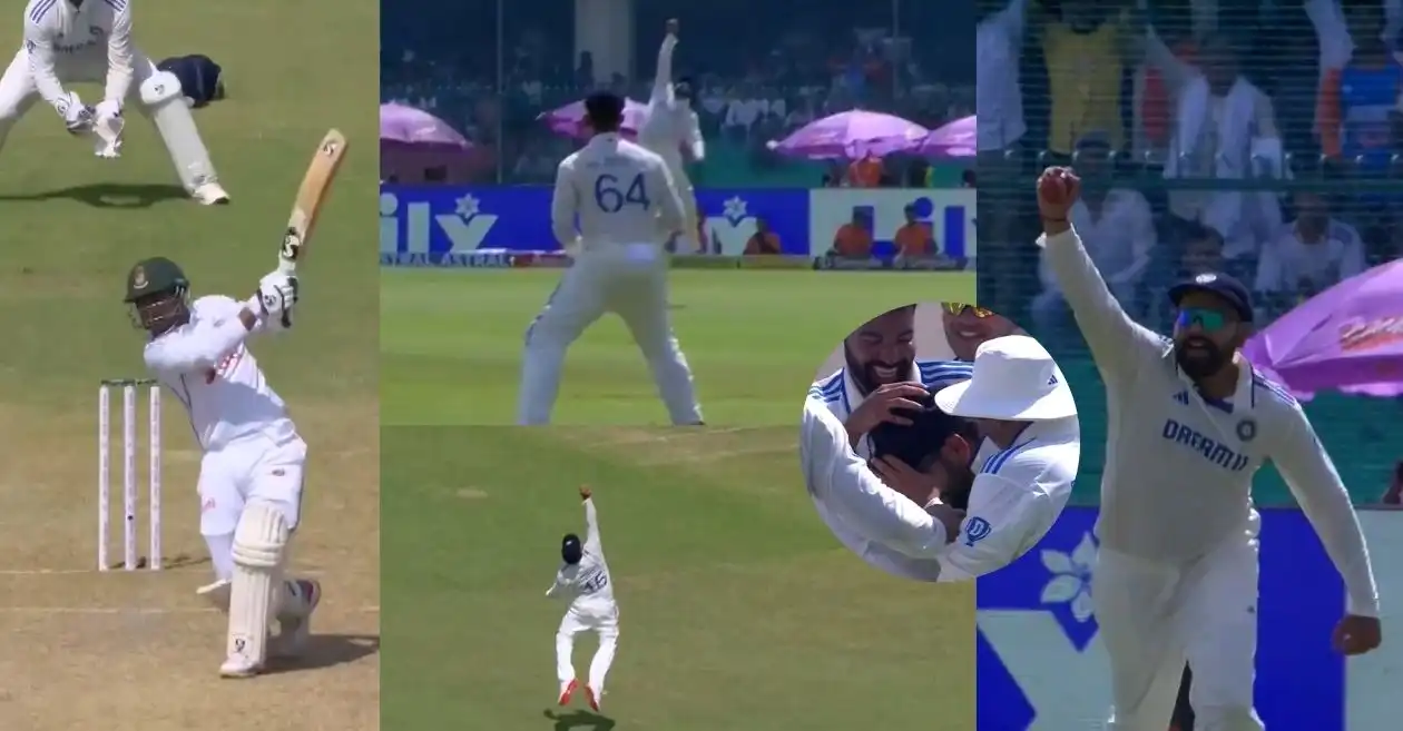 WATCH: Rohit Sharma plucks a one-handed screamer to dismiss Litton Das on Day 4 of Kanpur Test | IND vs BAN