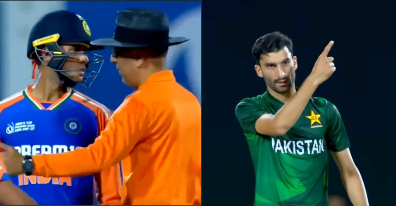 WATCH: Sufiyan Muqeem and Abhishek Sharma involved in heated altercation; umpire intervenes during IND A vs PAK A clash at Emerging Teams Asia Cup 2024