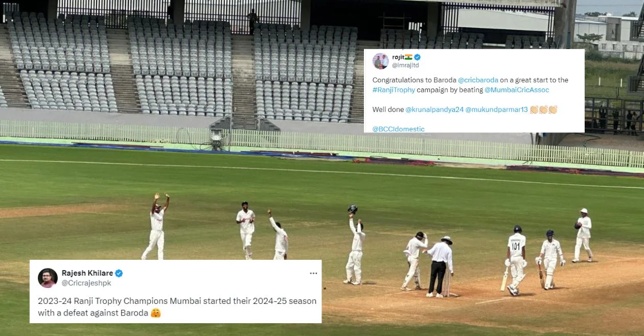 Twitter Reactions: Baroda ends 26-year wait with a stunning win over Mumbai in Ranji Trophy 2024-25