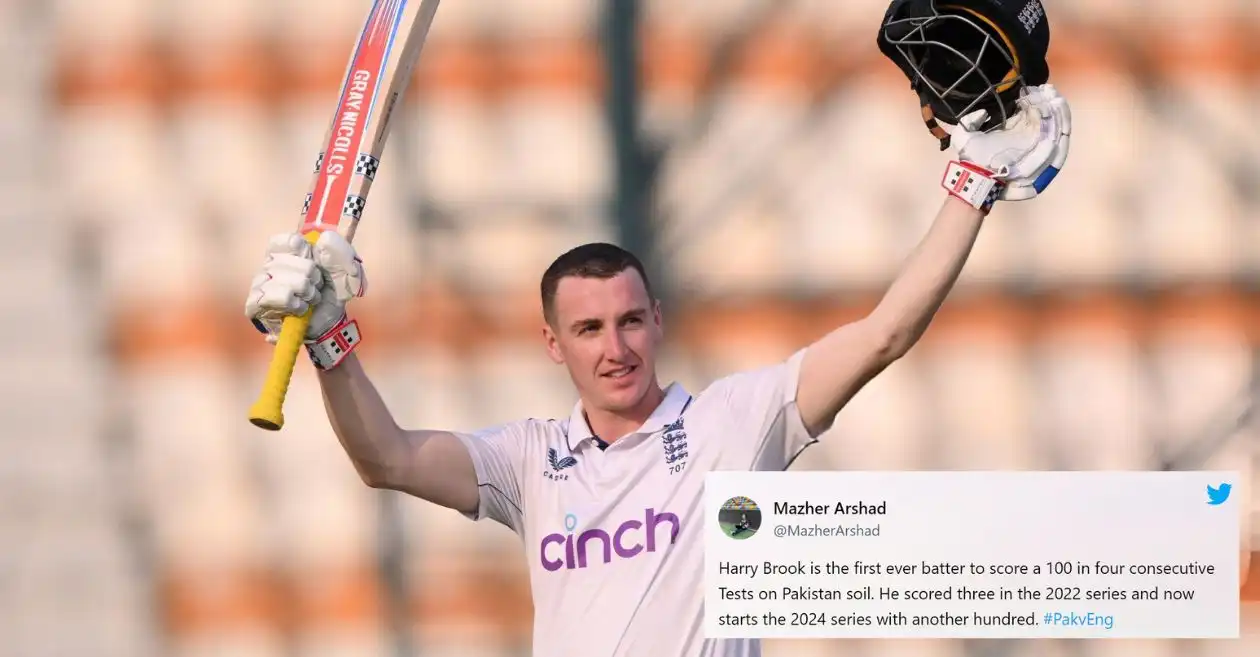 Netizens react as Harry Brook smashes a dazzling ton on Day 3 of the 1st Test in Multan | PAK vs ENG