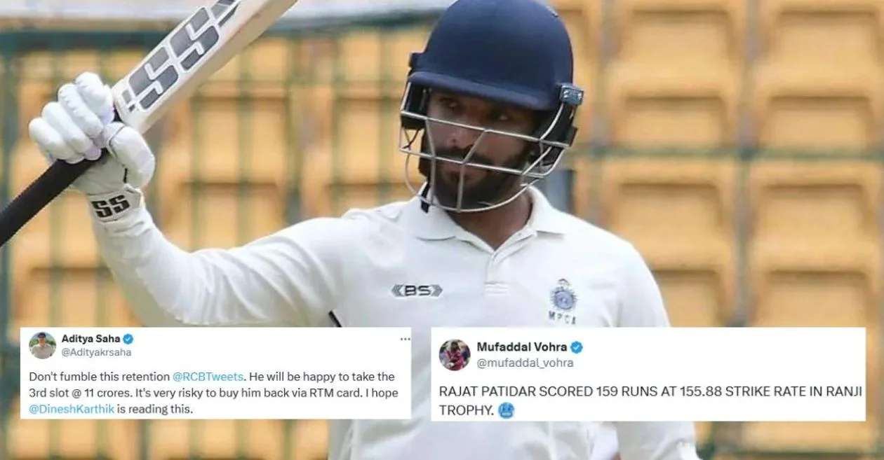 Twitter reactions: Rajat Patidar makes history with his explosive 68-ball hundred for Madhya Pradesh in Ranji Trophy 2024-25