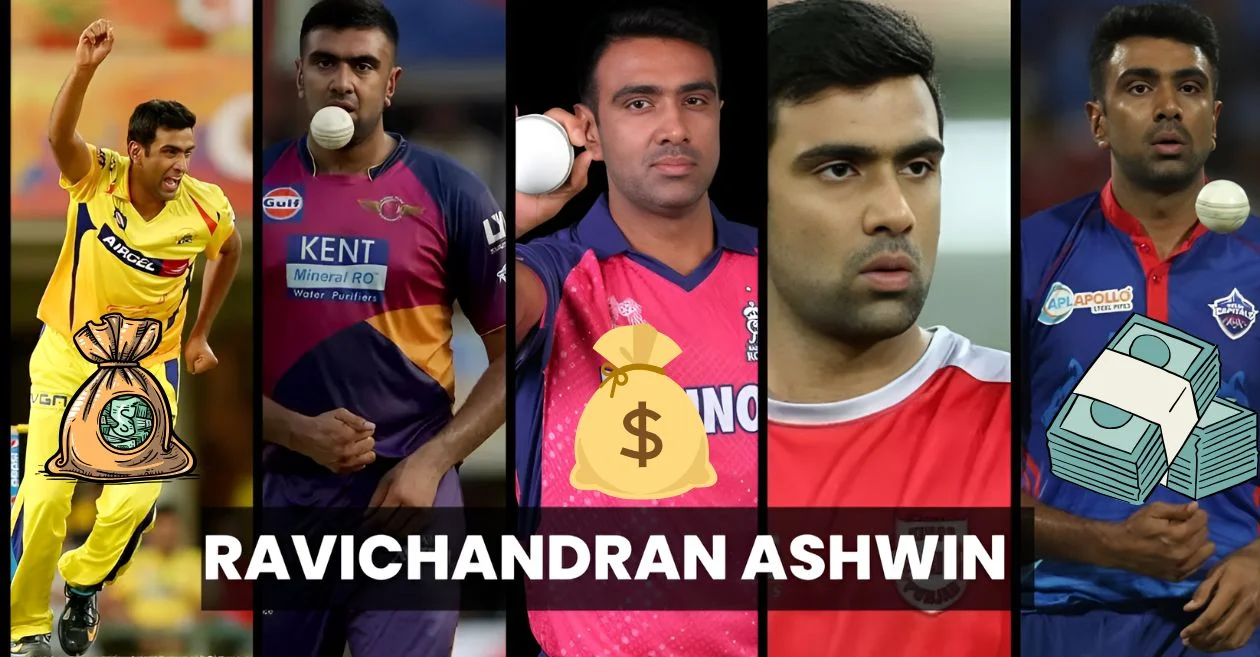 Breakdown of Ravichandran Ashwin’s IPL salary since debut