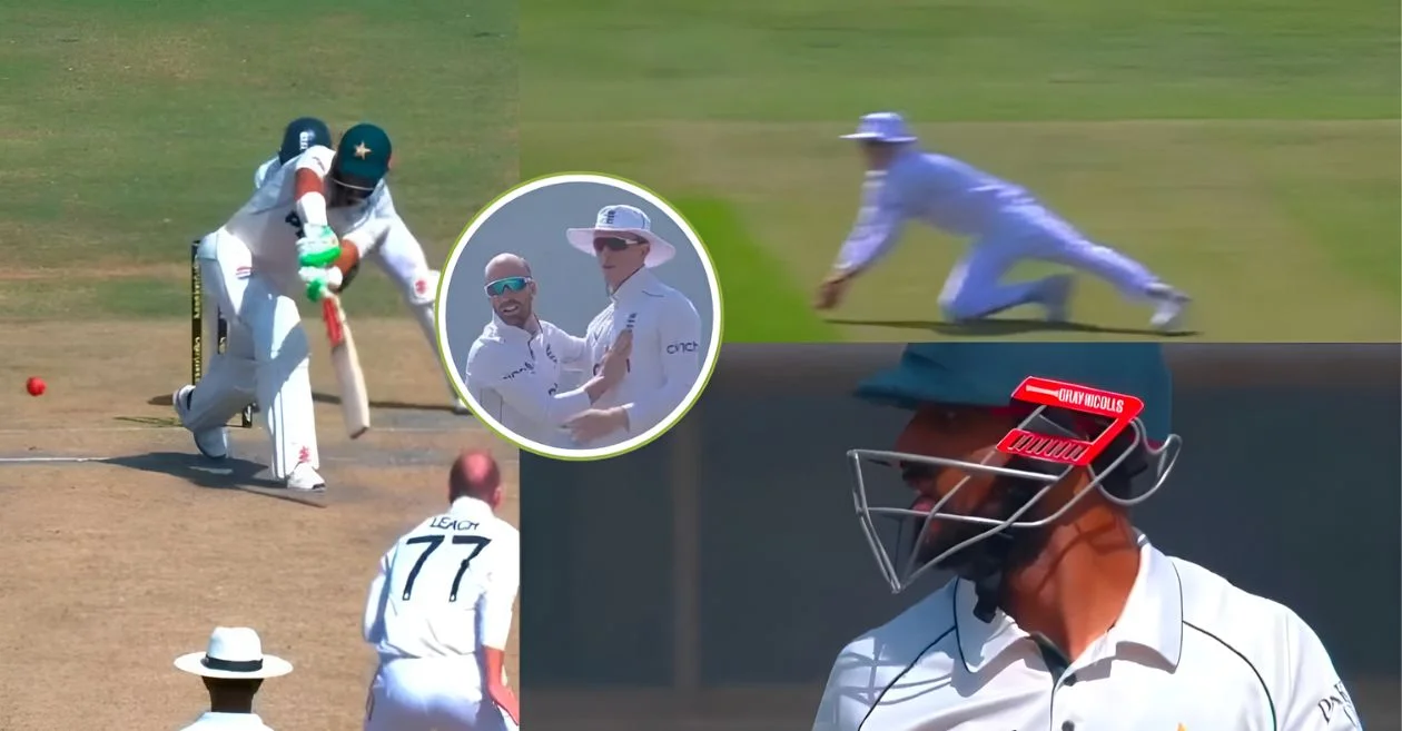 WATCH: Pakistan captain Shan Masood falls cheaply to Jack Leach on Day 1 of 2nd Test | PAK vs ENG