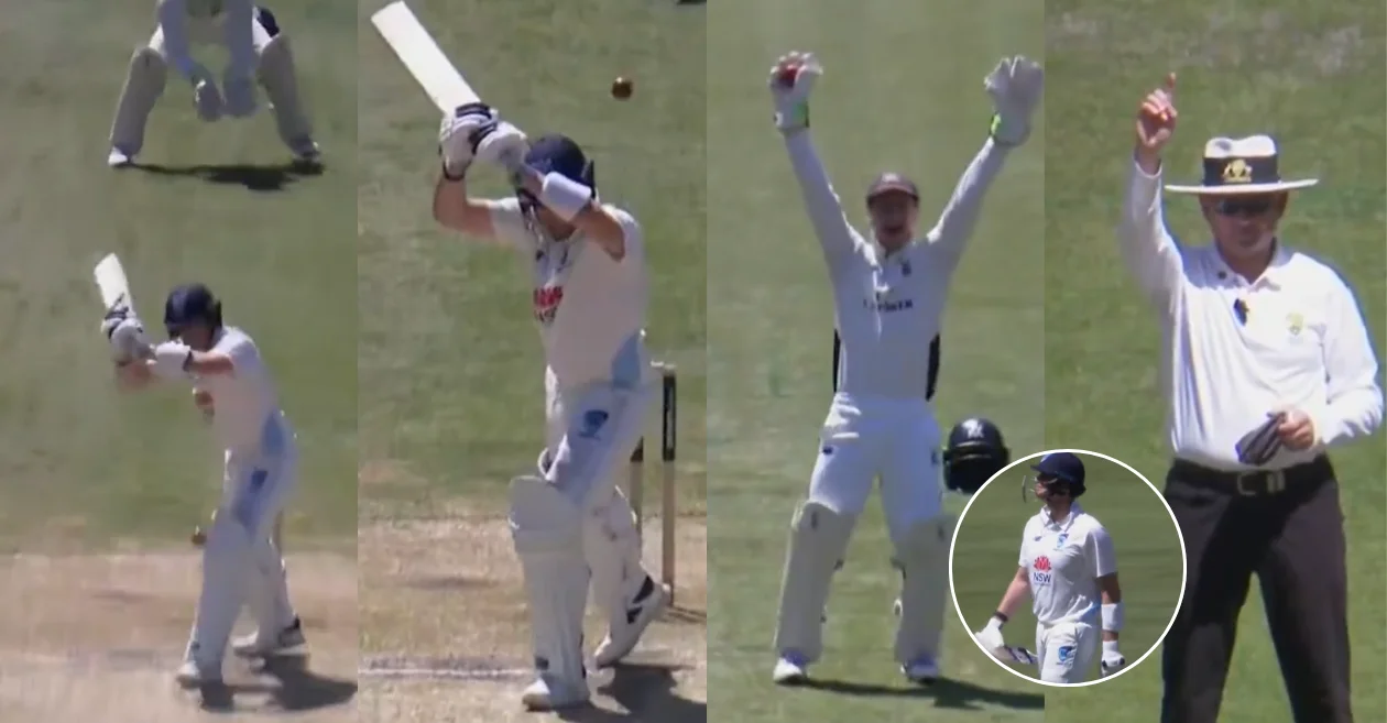 WATCH: Scott Boland sends Steve Smith back for a duck in Sheffield Shield clash between New South Wales and Victoria