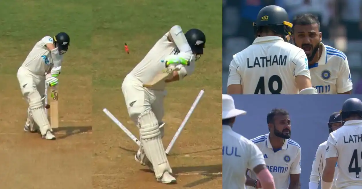 WATCH: Akash Deep cleans up Tom Latham with a ripper on Day 2 of Mumbai Test – IND vs NZ