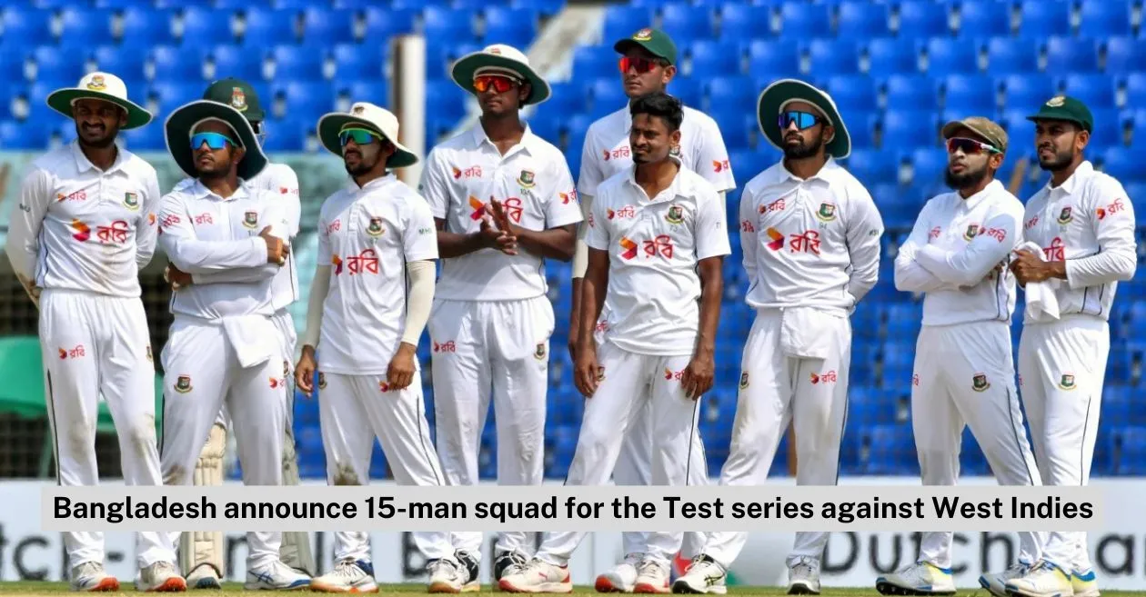 Mushfiqur Rahim misses out as Bangladesh announces 15-man squad for the Test series against West Indies