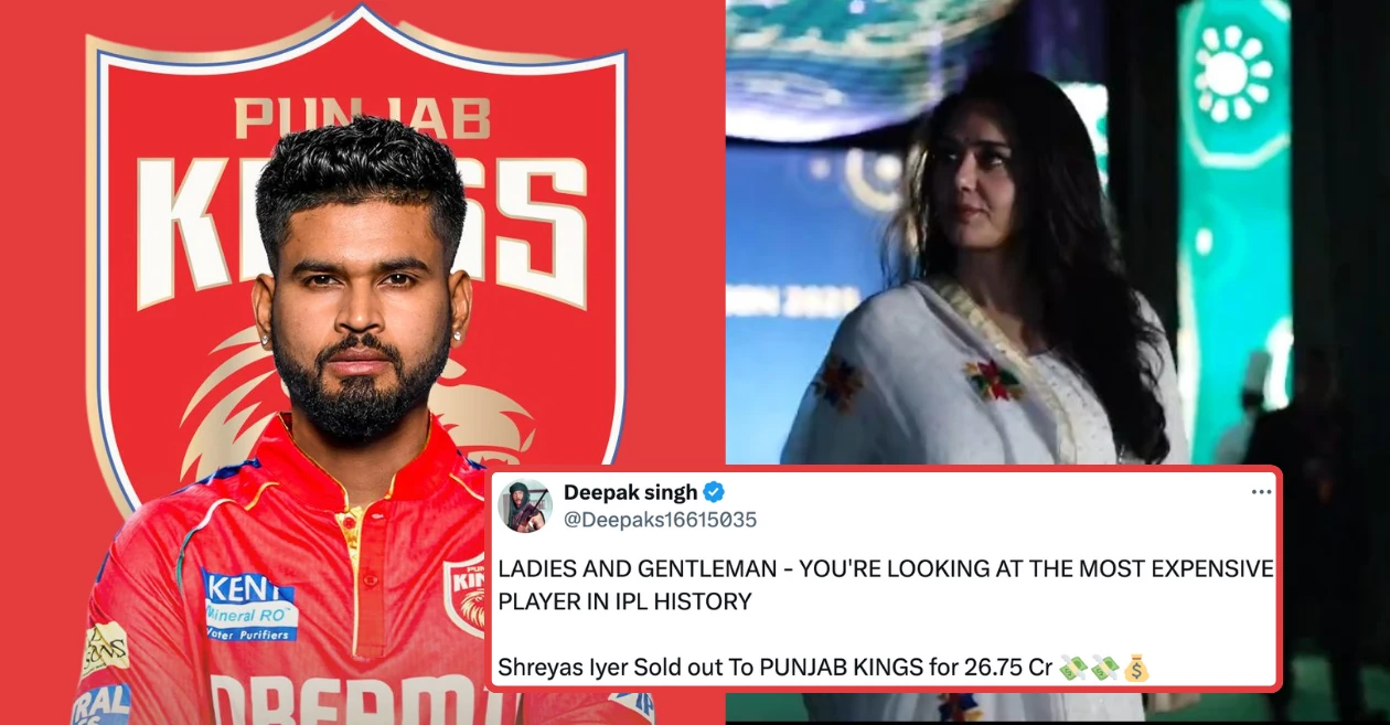 Fans go wild as Preity Zinta-owned Punjab Kings buys Shreyas Iyer for INR 26.75 crore at IPL 2025 mega auction