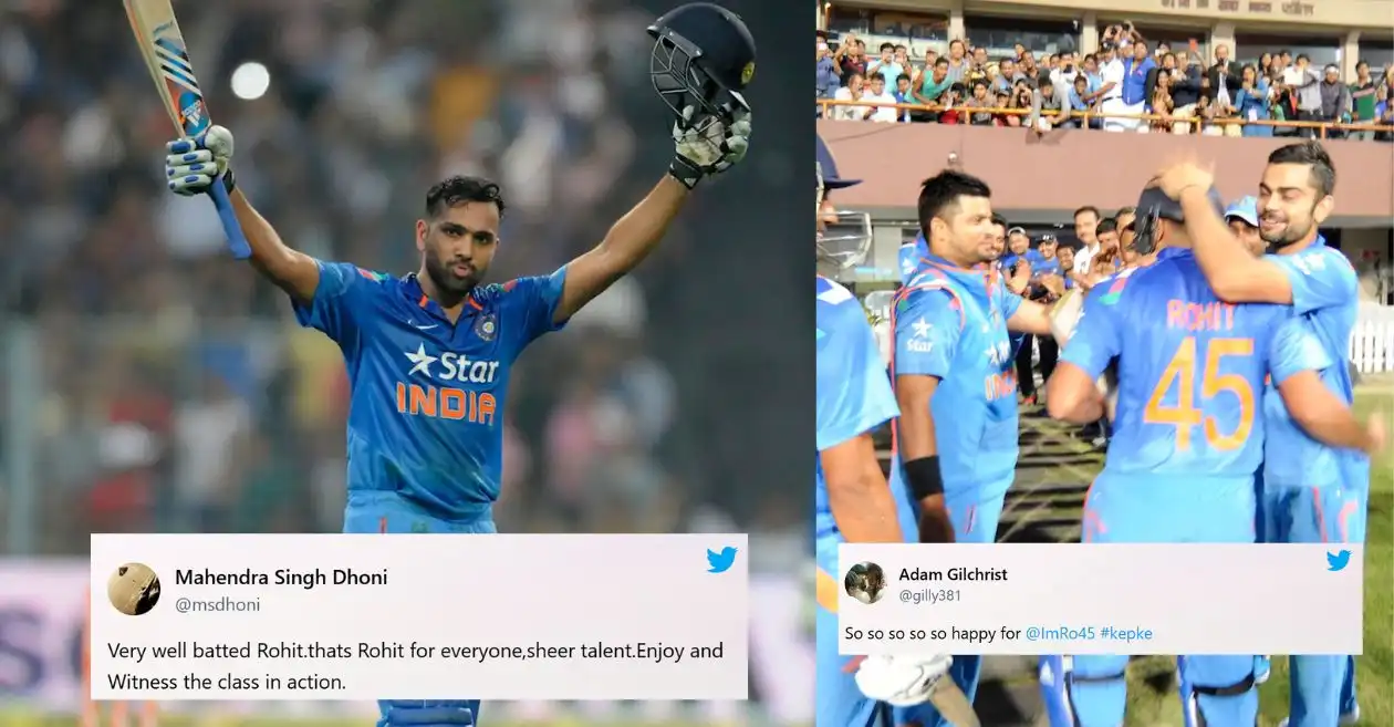 When the cricket fraternity saluted Rohit Sharma for his incredible 264-run knock against Sri Lanka