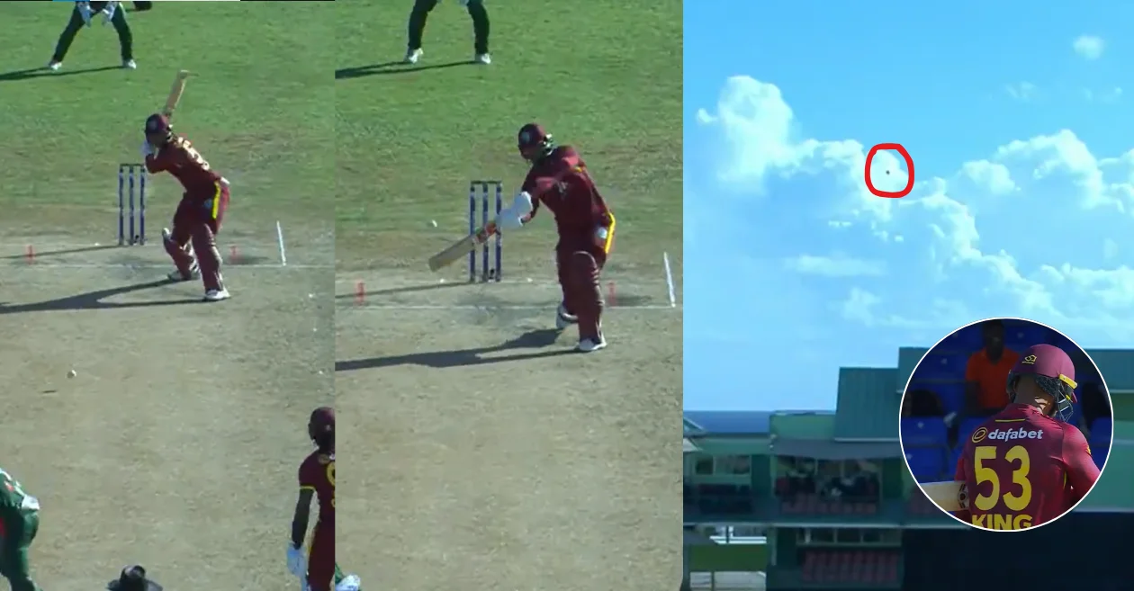 WATCH: Brandon King hits a gigantic six off Tanzim Hasan Sakib in WI vs BAN 2024 2nd ODI