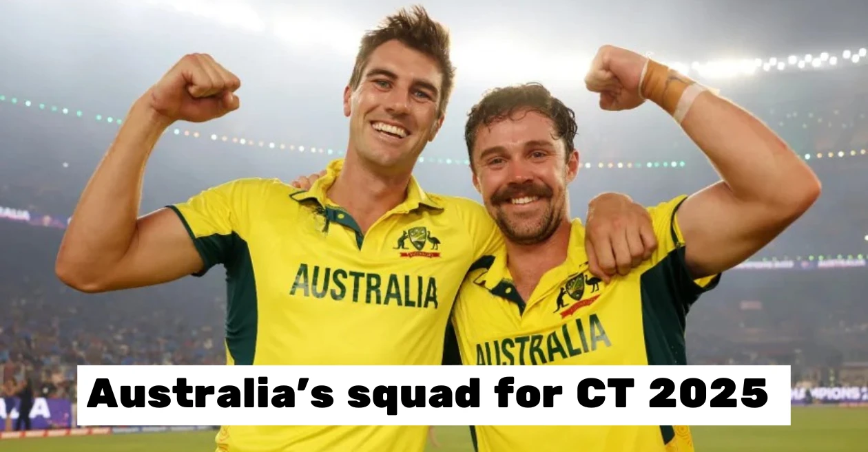 Cricket Australia announces squad for Champions Trophy 2025; Pat Cummins to lead the team in Pakistan