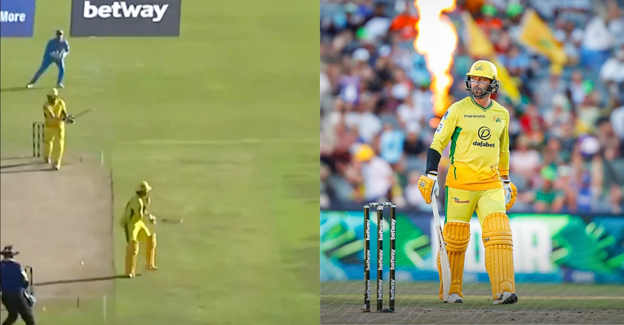 WATCH: Devon Conway gets hit by Faf du Plessis’ shot in SA20 2025, injury scare for CSK ahead of IPL 2025