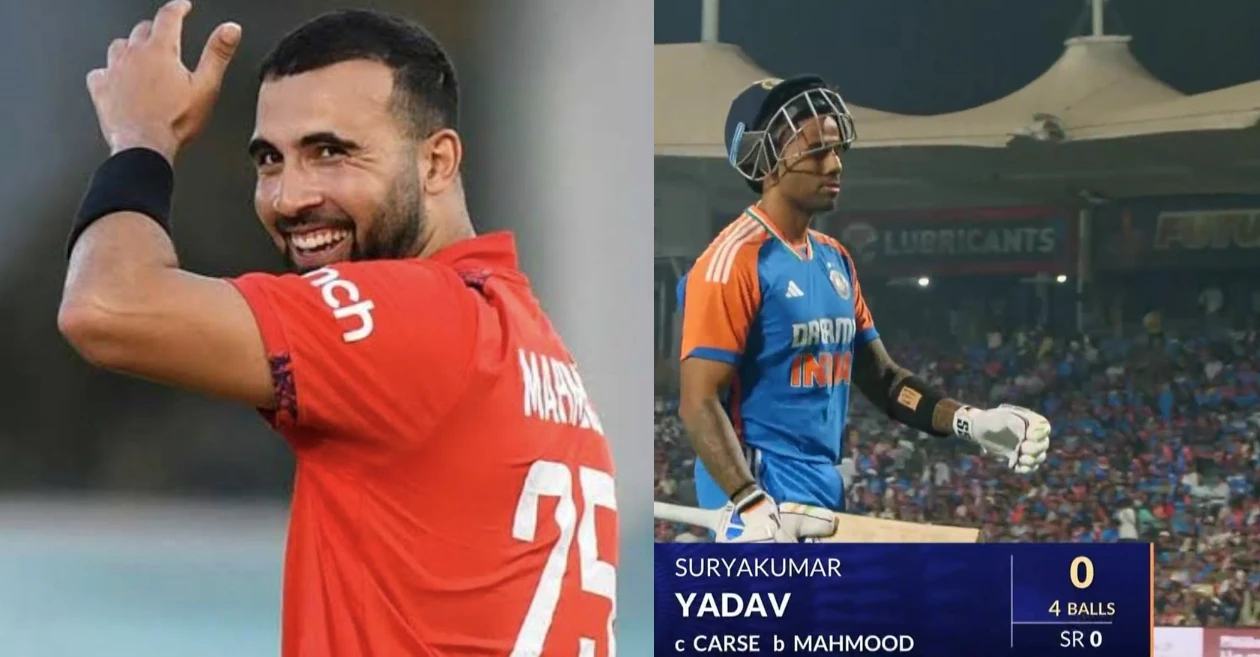 Triple-wicket maiden: England pacer Saqib Mahmood achieves a unique feat in the 4th T20I against India