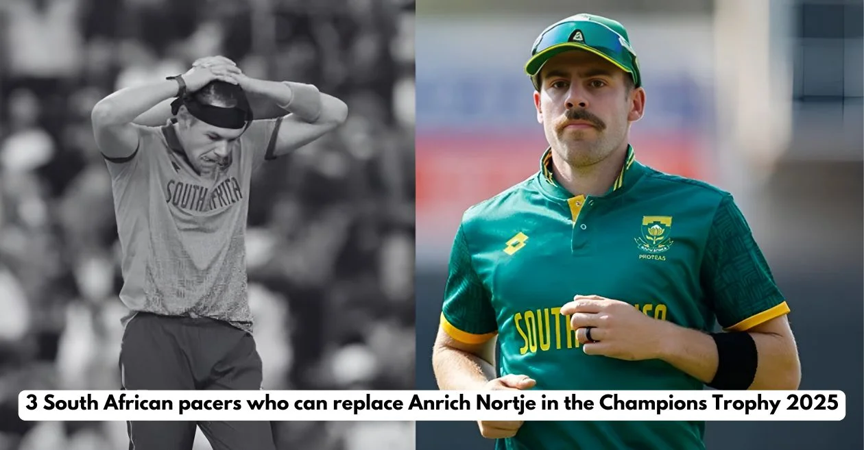 Not Gerald Coetzee! 3 South African pacers who can replace Anrich Nortje in the Champions Trophy 2025