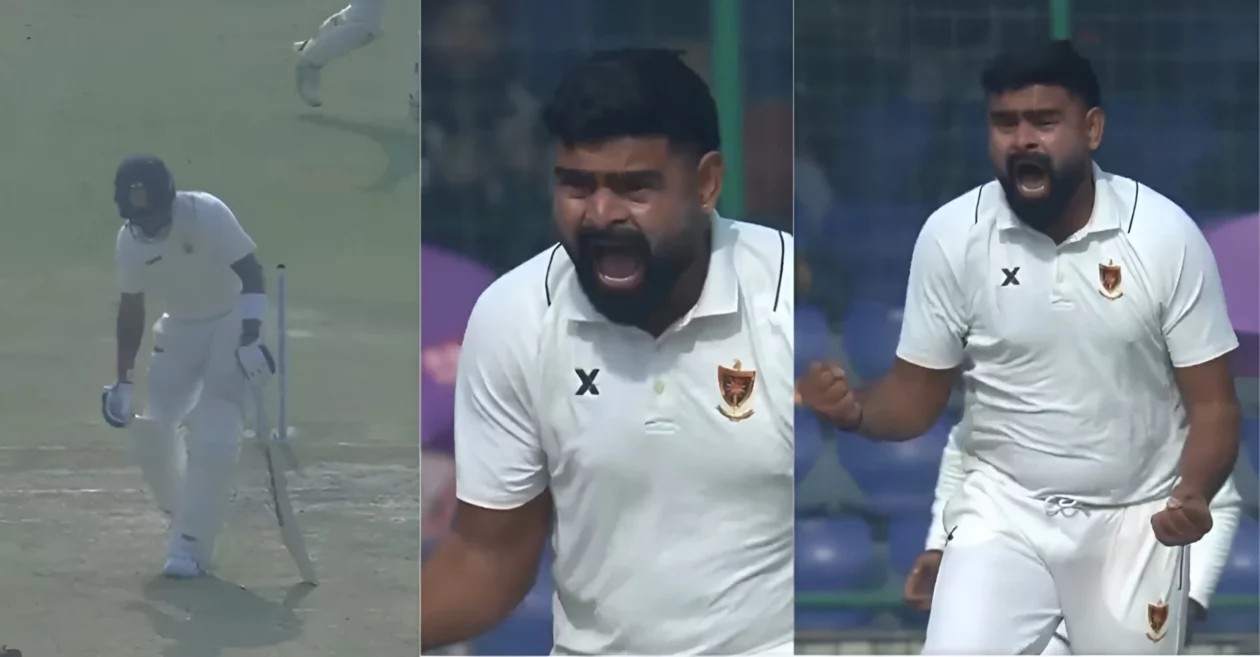 WATCH: Himanshu Sangwan’s pumped up celebration after getting Virat Kohli’s wicket goes viral