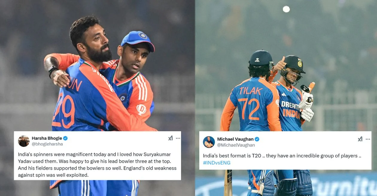 Twitter reactions: Abhishek Sharma, Varun Chakravarthy shine as India crush England by 7 wickets in the Kolkata T20I