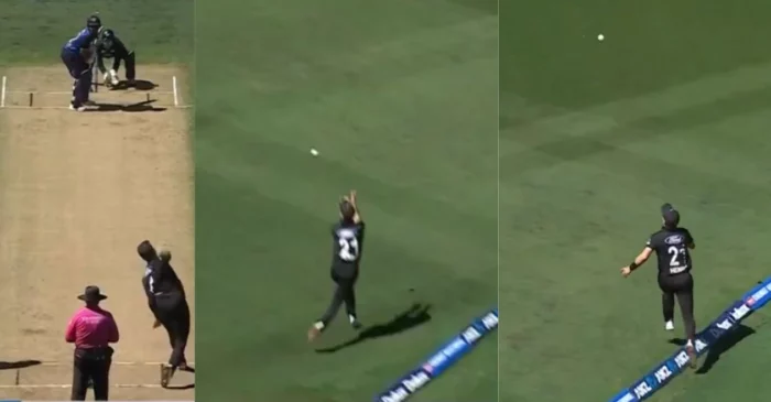 NZ vs SL [WATCH]: Matt Henry plucks an amazing catch to dismiss Charith Asalanka in 3rd ODI