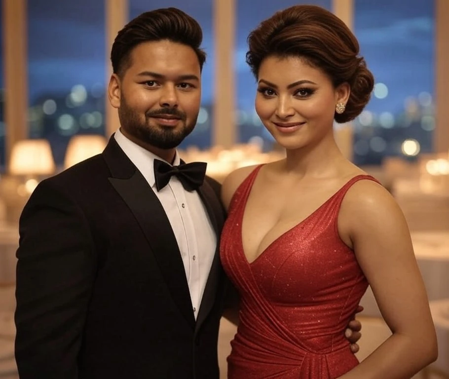 Rishabh Pant with Urvashi Rautela 