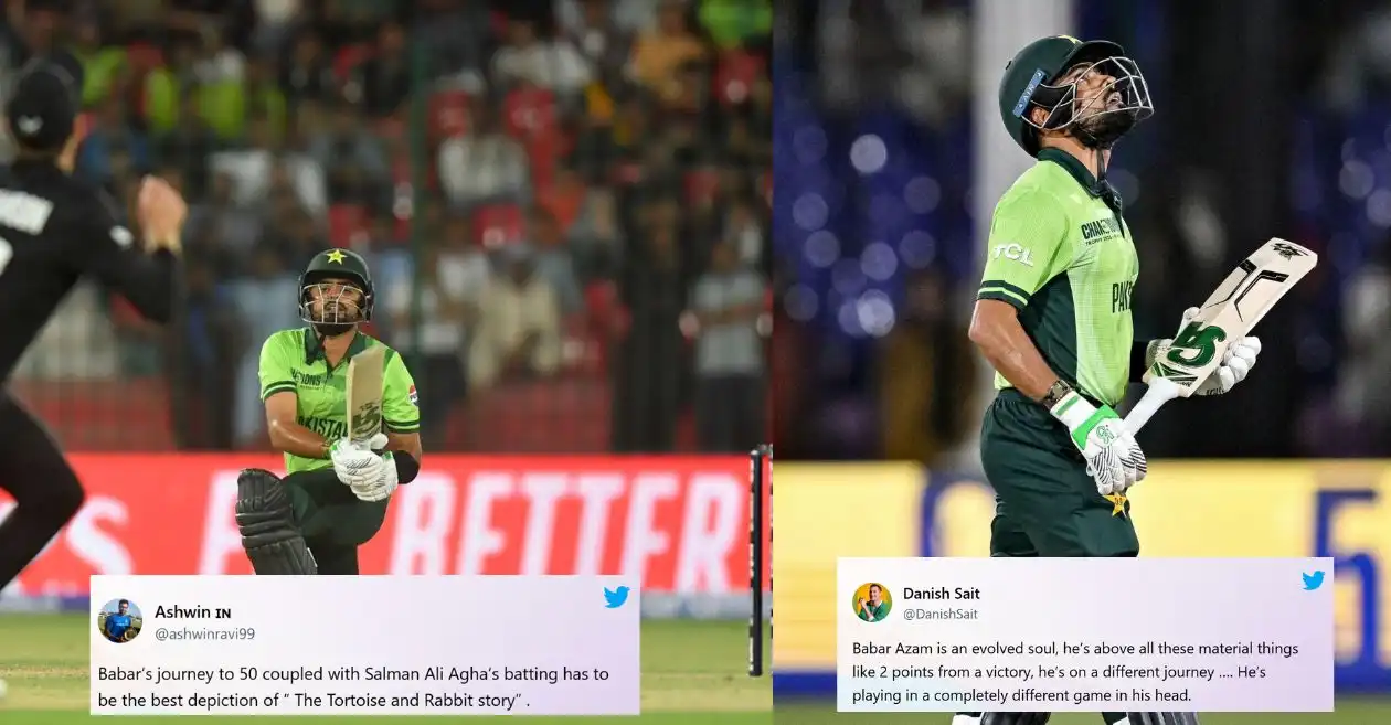 PAK vs NZ: Fans brutally troll Babar Azam for his slow knock during opening game of Champions Trophy 2025