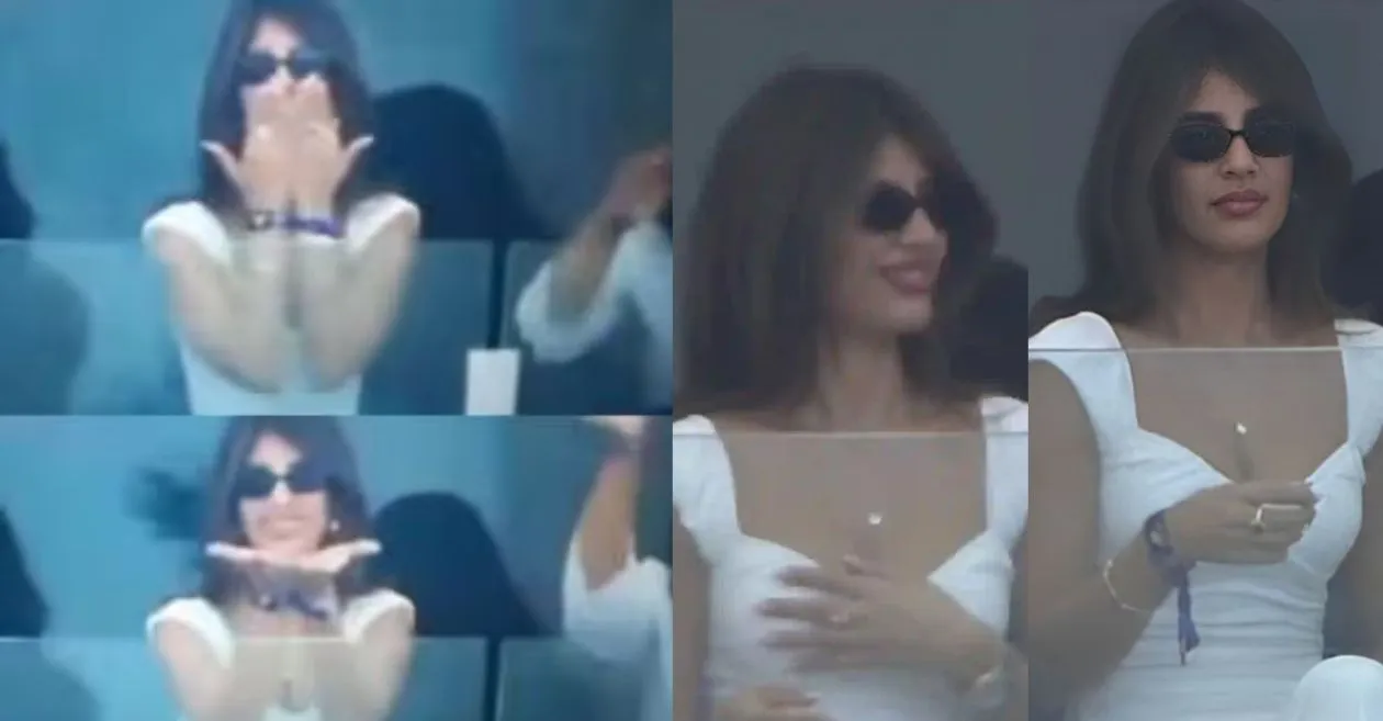 IND vs PAK [WATCH]: Hardik Pandya’s rumoured girlfriend Jasmin Walia spotted blowing kisses from the stands during Champions Trophy 2025