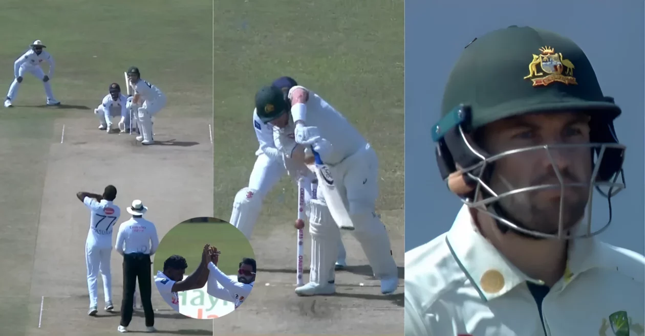 SL vs AUS [WATCH]: Prabath Jayasuriya bowls a jaffa to dismiss Josh Inglis for a duck on Day 3 of the second Test