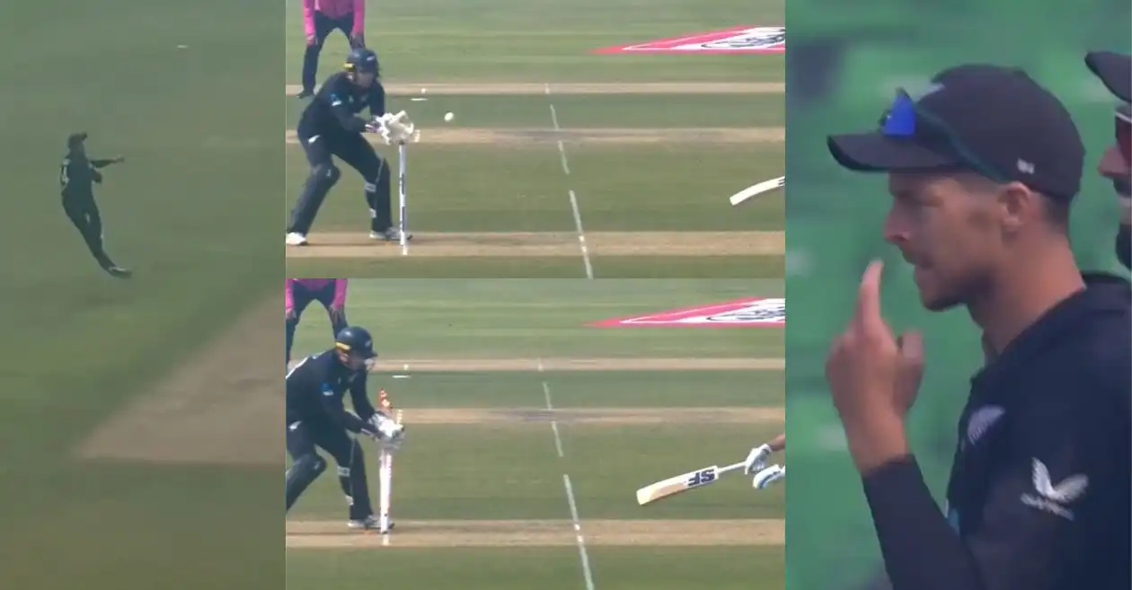 NZ vs SA [WATCH]: Mitchell Santner’s fielding brilliance runs out Jason Smith in 2nd ODI | Pakistan Tri-Series 2025