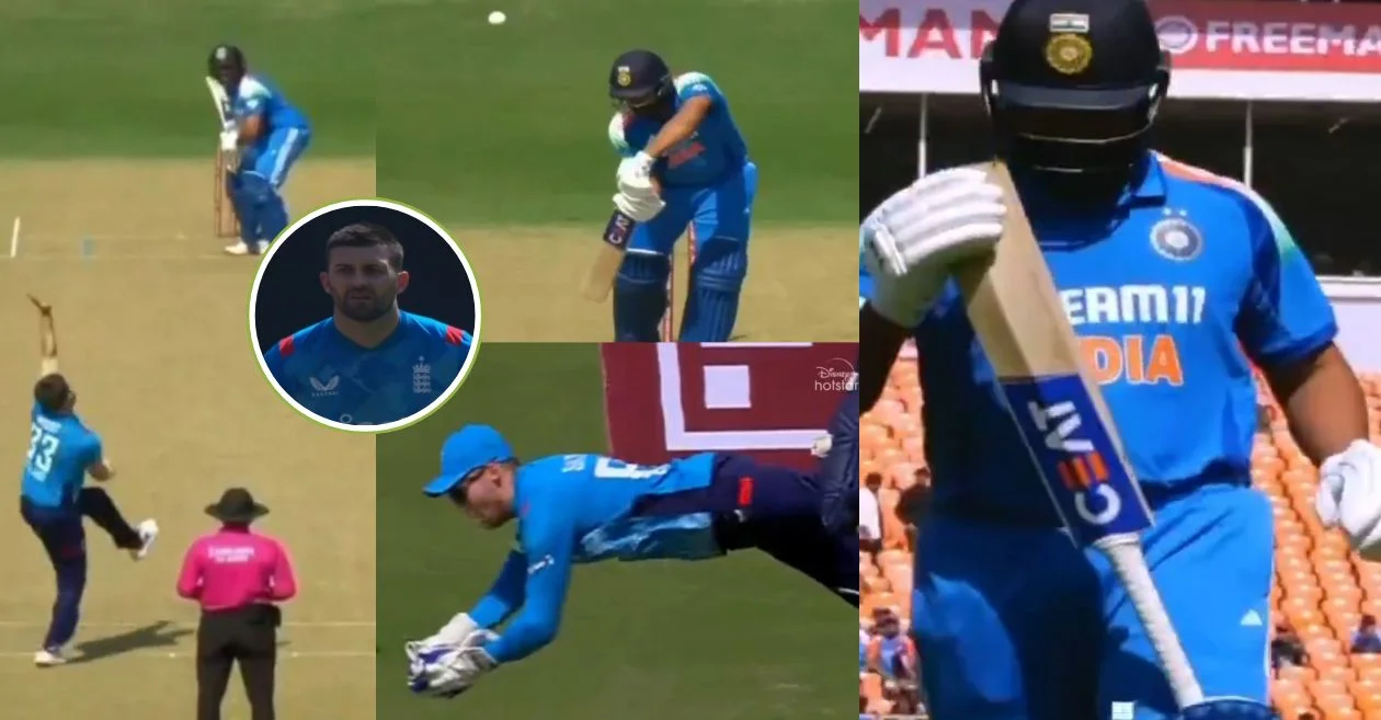 IND vs ENG [WATCH]: Phil Salt executes a breathtaking catch to dismiss Rohit Sharma in the 3rd ODI