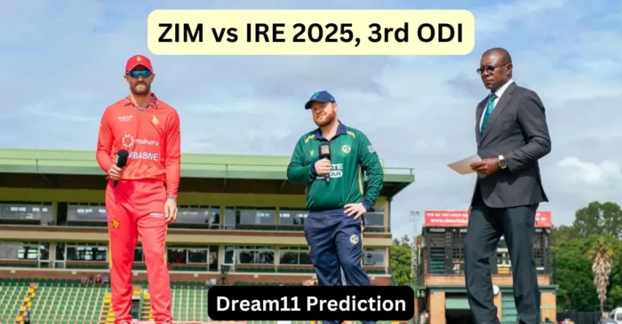 ZIM vs IRE 2025, 3rd ODI: Match Prediction, Dream11 Team, Fantasy Tips & Pitch Report | Zimbabwe vs Ireland