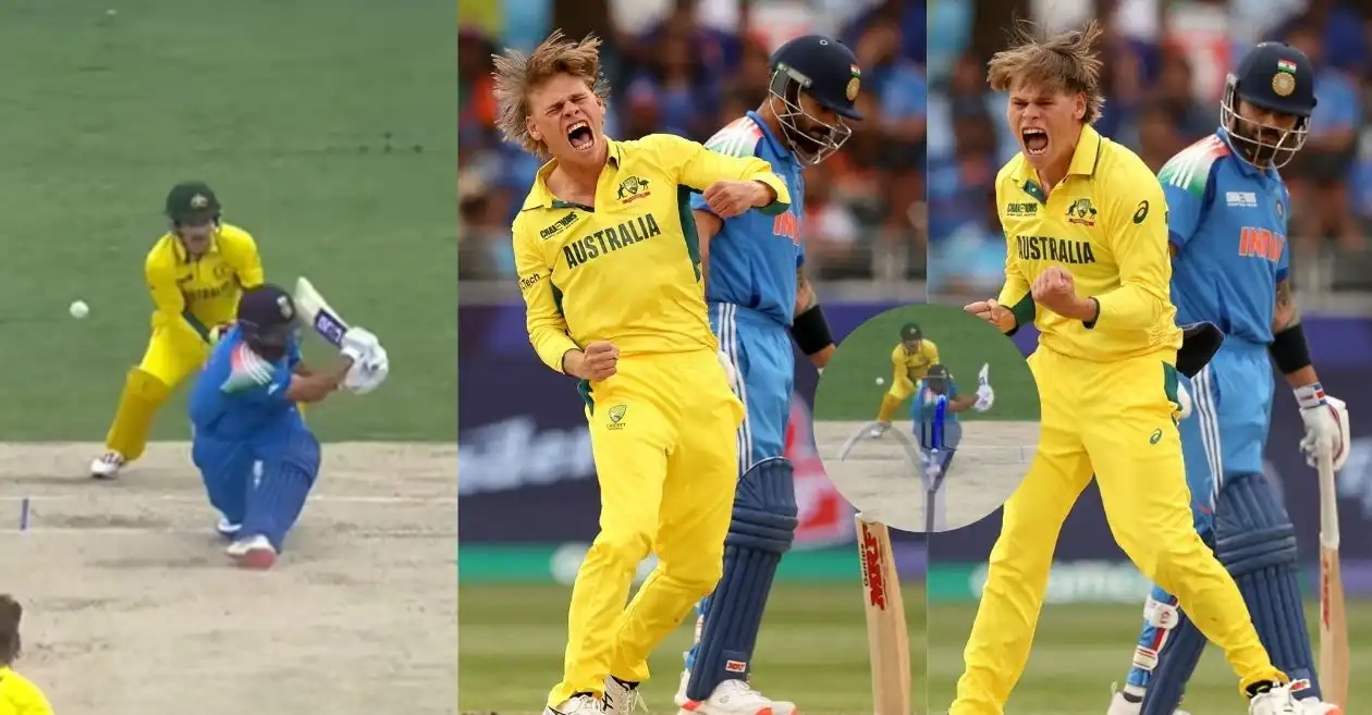 WATCH: Cooper Connolly’s pumped-up celebration after removing Rohit Sharma in Champions Trophy 2025 semifinal