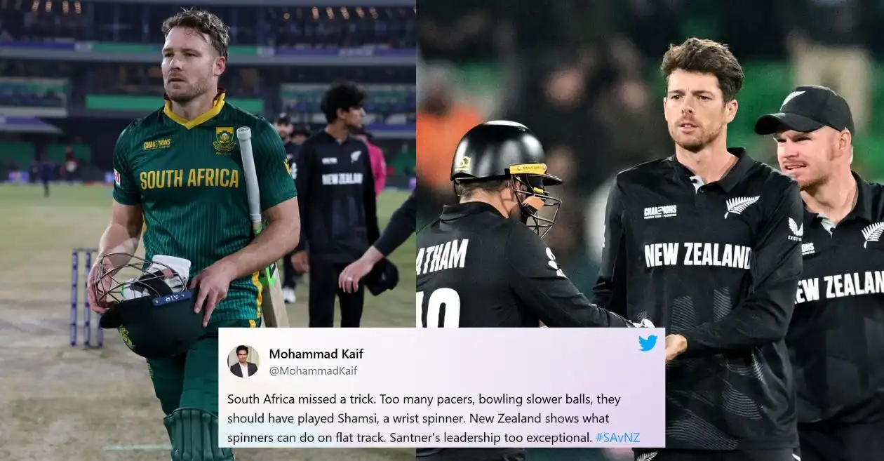 Twitter reactions: David Miller’s ton goes in vain as New Zealand thrash South Africa to setup final clash with India in Champions Trophy 2025