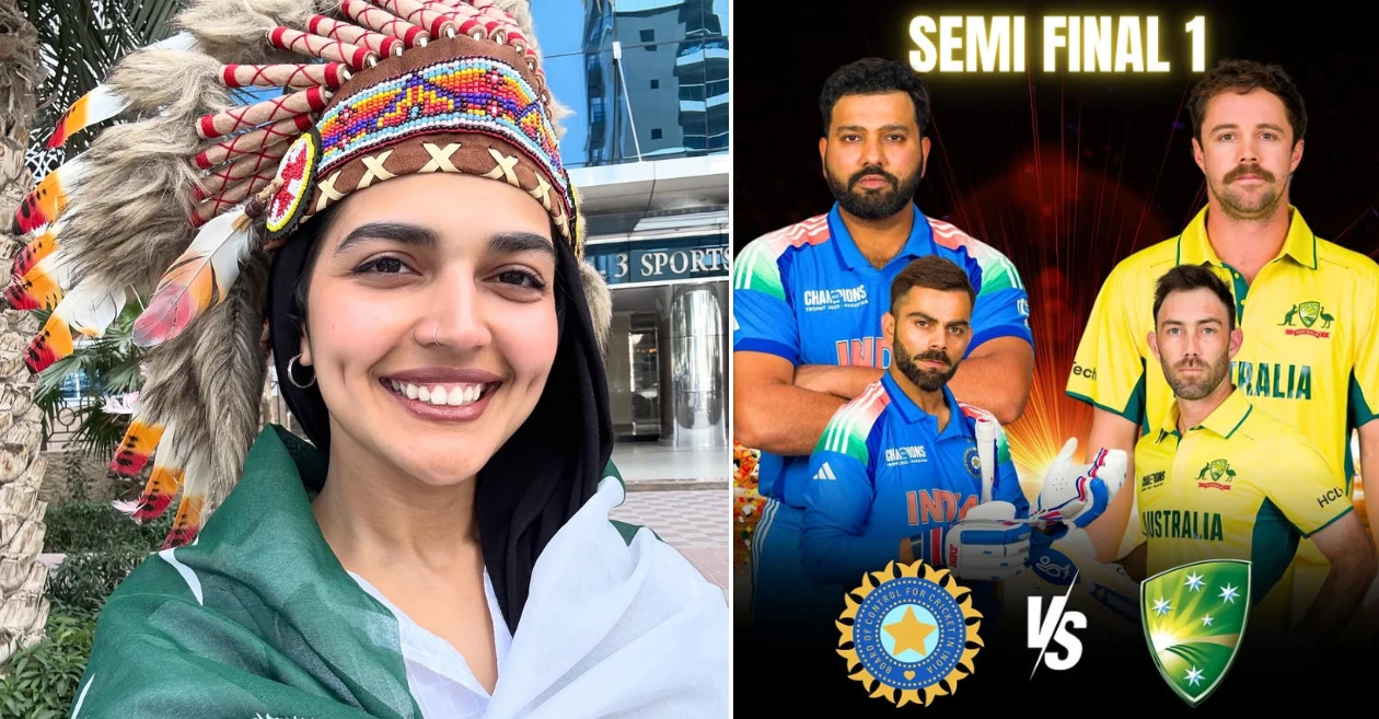 Viral Pakistani cricket fan Faryal Waqar predicts the winner of India vs Australia semifinal clash at Champions Trophy 2025